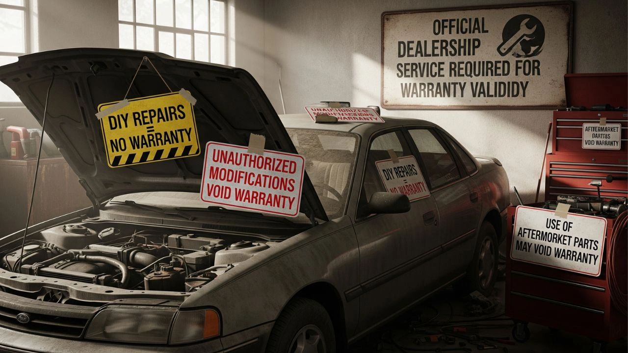 car maintenance signs that void warranty