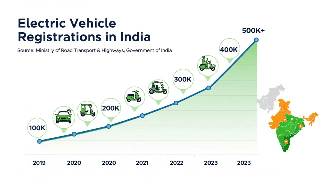 EV registrations in India